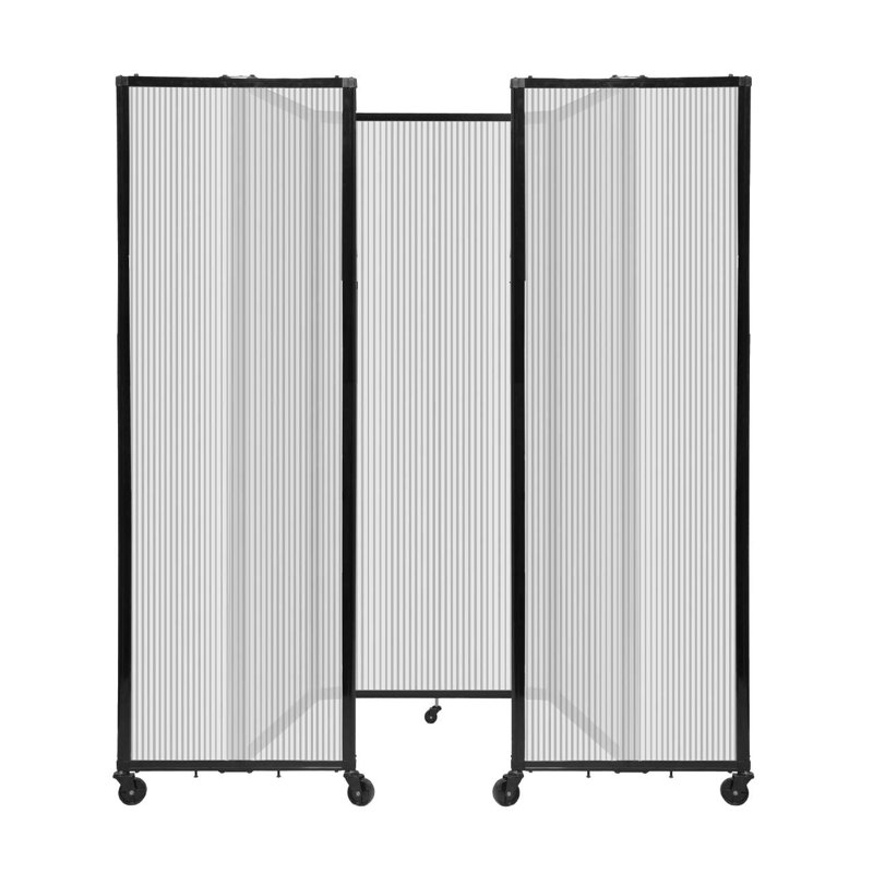 Cloison murale en polycarbonate 360, H 90 po x l 102 po, Transparent