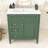 Sriyaan Bathroom Vanity with Ceramic Top, Bathroom Storage Cabinet with 2 Drawers and Tip-out Drawer-464534847-411531476