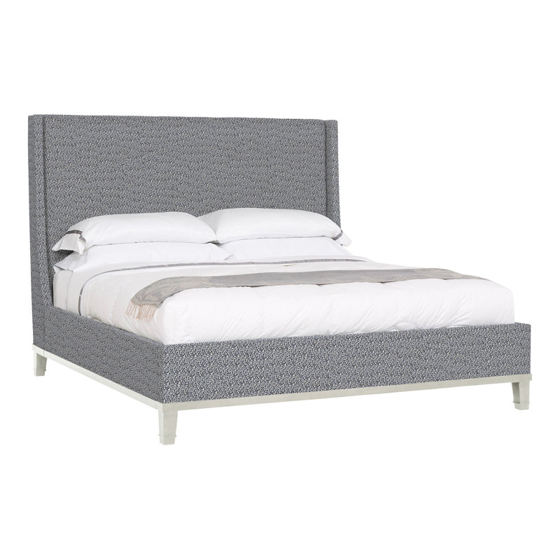 Michael Weiss Upholstered Wingback Bed, Wrenn, Nomad Snow Crypton® Chenille