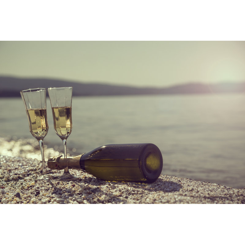 Champagne - Wrapped Canvas Print, 20cm H x 30cm W
