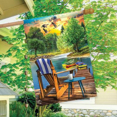 Drapeau de la maison d'été Lakeside Escape