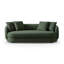 Canapé confortable Dylan Modern French Boucle brun foncé vert foncé 32 x 85 x 28 pouces