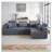 L shape Modular Sectional Sofa-1870383624