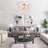 3-Light Dimmable Ribbed Glass Semi Flush Mount -1581423544