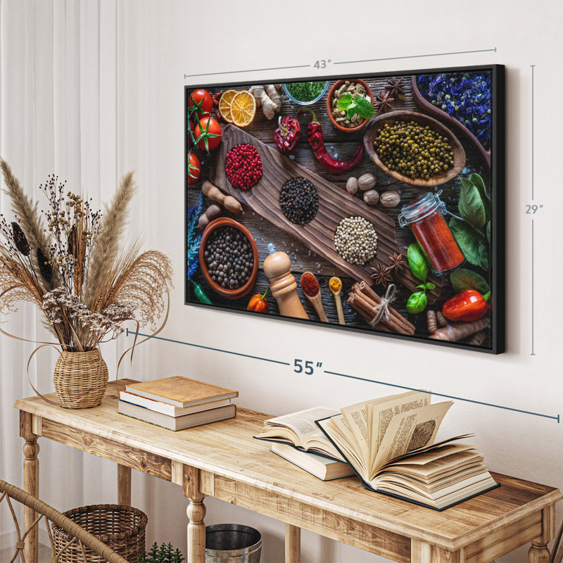 «Spice For Taste Canvas Print», H 29 po x l 43 po