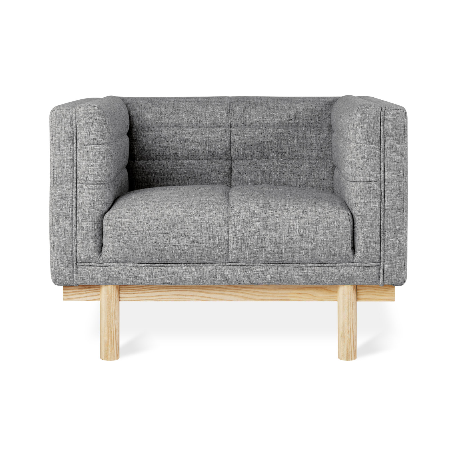 Mulholland Armchair, Parliament Stone Performance Twill