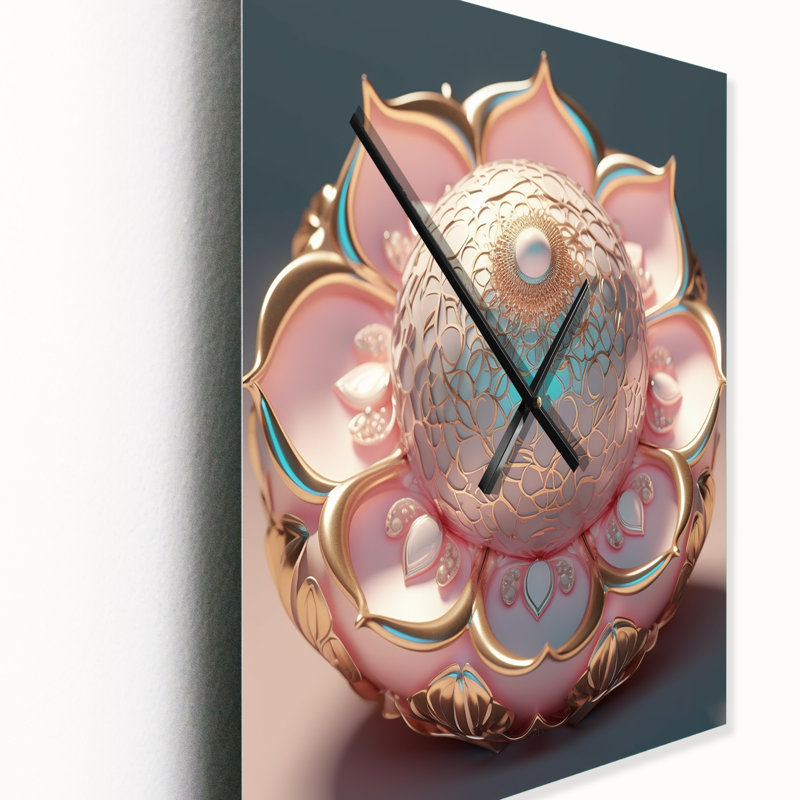 Exquis horloge murale Mandala I - Boho Mandala, Très grand