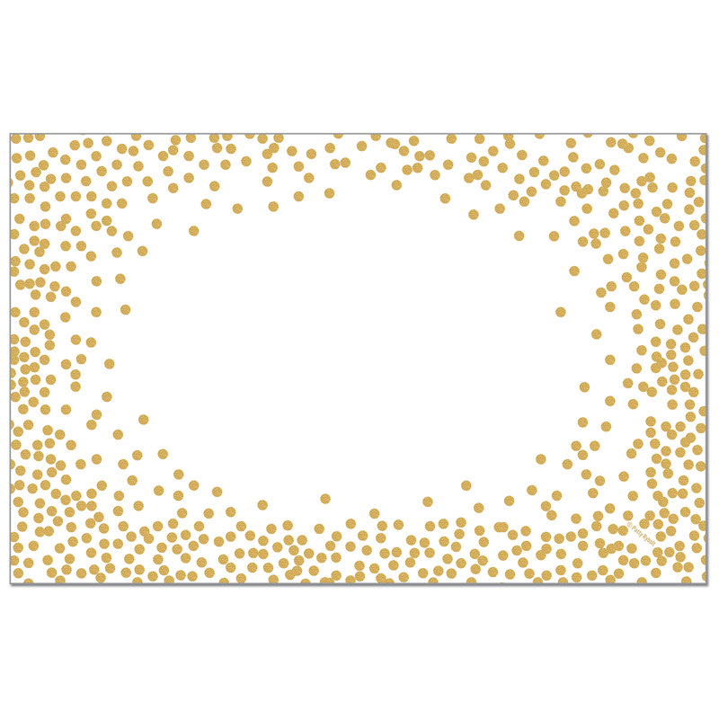 Gold Confetti 24-Sheet Premium Paper Placemats