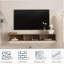 Meuble télé flottant, meuble télé mural avec 16 DEL de couleur pour téléviseur de 65 po-1703603622