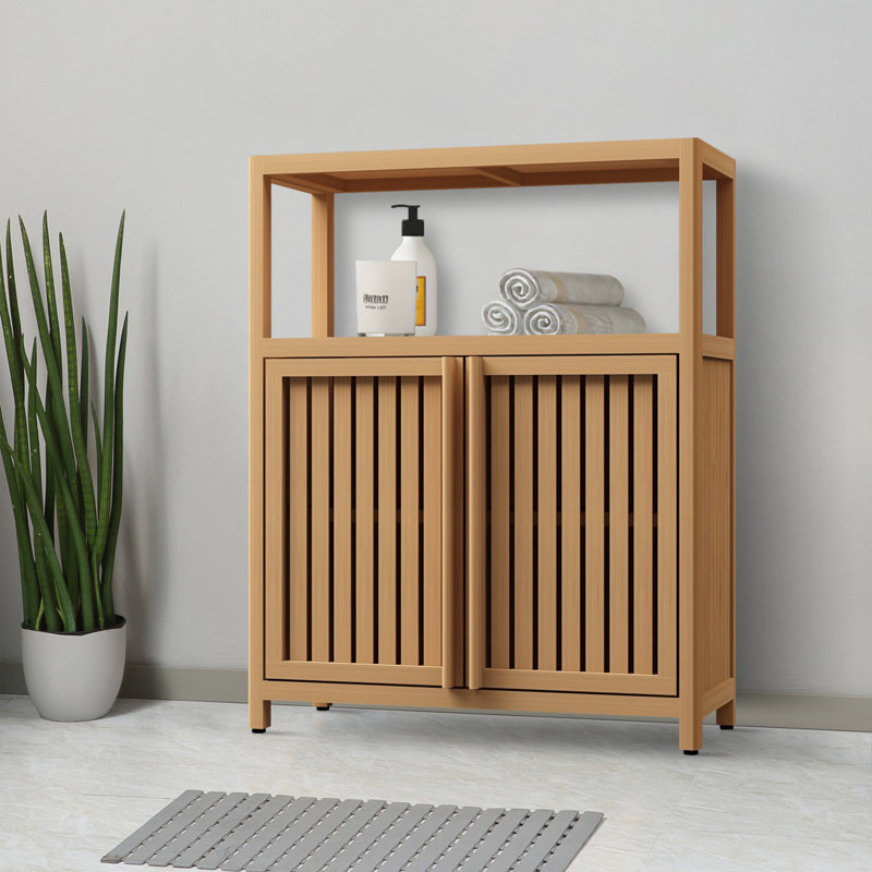 Nikoll Bamboo Bathroom Cabinet, Natural