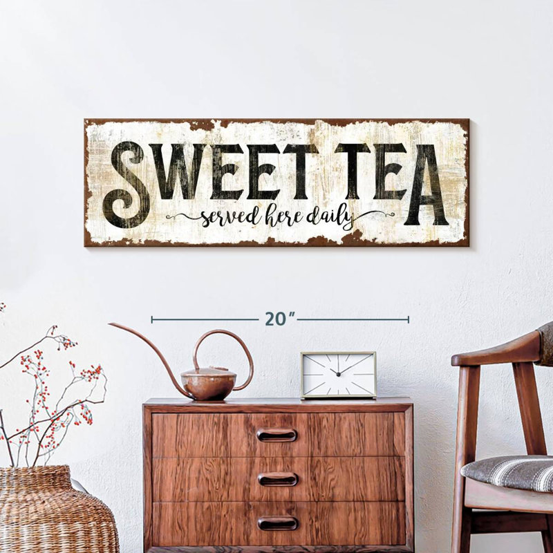 Signe «Sweet Tea», H 30 po x l 10 po x P 1,25 po