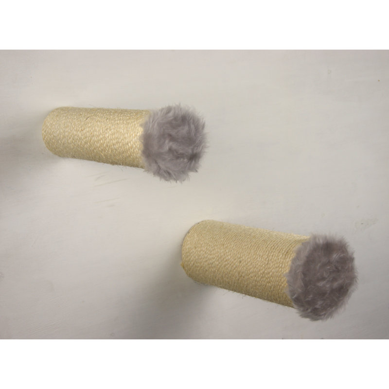 Scratching Post, Beige/Grey, 8cm H x 8cm W x 32cm D