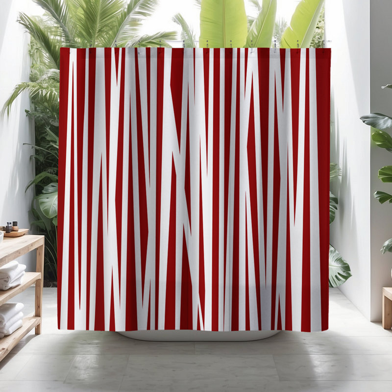 Rideau de douche Coco, Rouge