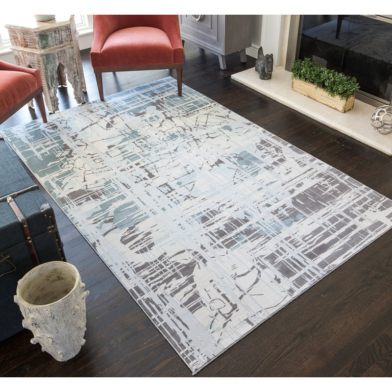 Hickerson Abstract Indoor Rug, Rectangle 5' x7'