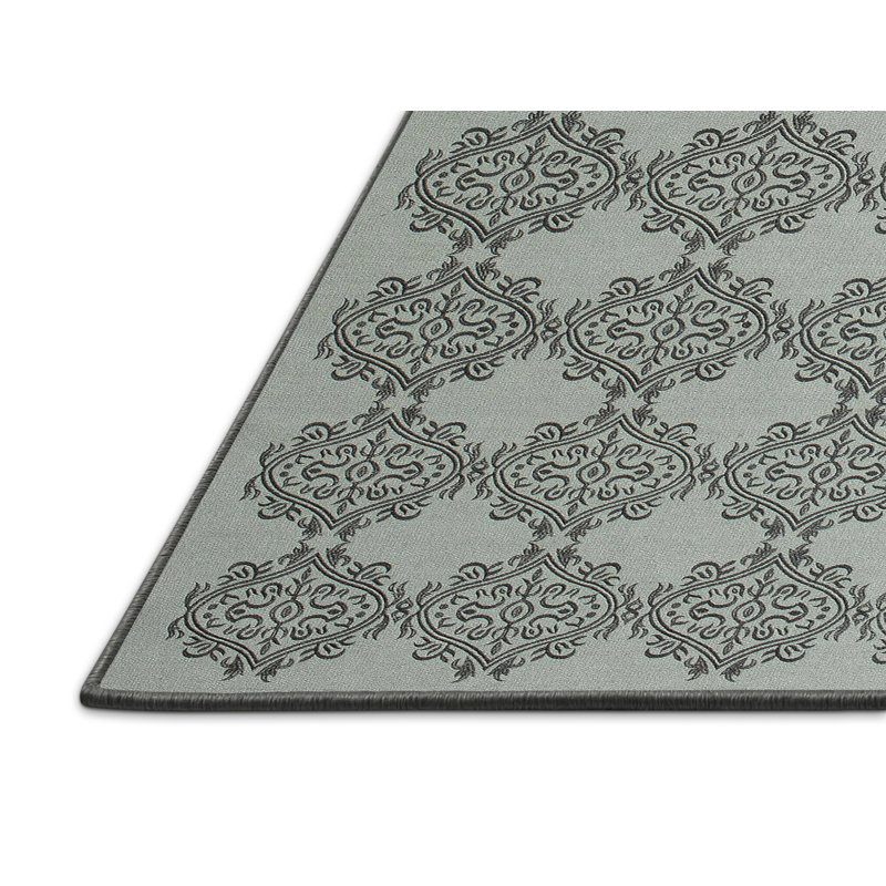 Tapis gris zone contemporaine, Rectangle 5 pi x 7 pi