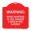 Enseigne Signmission Designer Series - Ce qui se passe dans le garage reste dans le garage | Panneau architectural rouge et blanc en aluminium de gros calibre 18 po x 18 po | Protégez votre entreprise | Fabriqué aux États-Unis