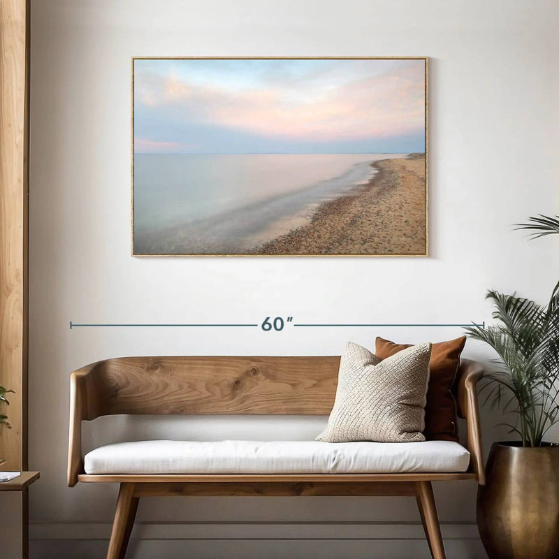 Rive du lac Supérieur, Cadre flottant en bois naturel, 43 po x 29 po