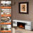 60" Electric Fireplace TV Stand with Remote,4 Flame & 12 Crystal Colors with Auto-Glow,Fully Adjustable 3D Flame,Sleep Timer & Safety Protection,White-1480095829