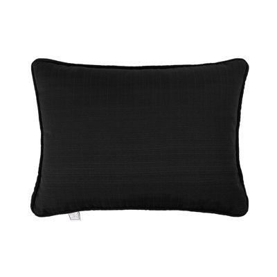 Reversible Pillow With Self Cording From Spun Polyester Outdoor Fabric.