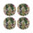 Fantasy Tropical White Beaded Smooth Tabletop Set