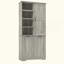 Armoire de rangement pour salle de bain avec portes et tiroirs, panier à linge inclinable, plusieurs espaces de rangement, style autoportant, tablette ouverte, tablette réglable-1318970585