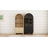 70.9" Tall Arched Display Storage Bookcase With Open Shelves And Cabinet-1873013110