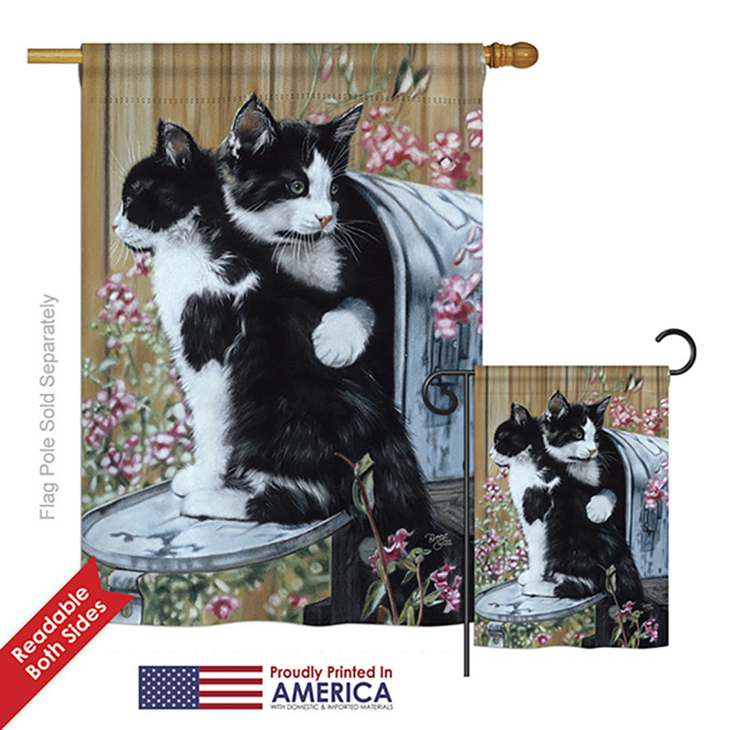 Drapeau de jardin en polyester 40 x 28 po Tuxedo