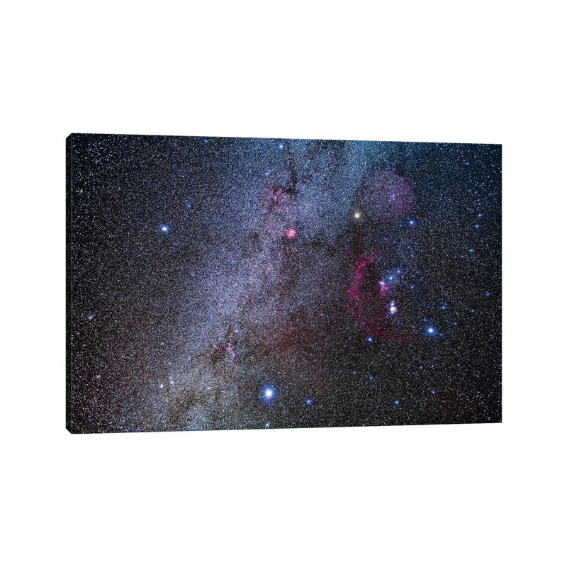 La constellation d'Orion et ses étoiles les plus brillantes, Procyon et Sirius, H 26 po x l 40 po x 1,5 po