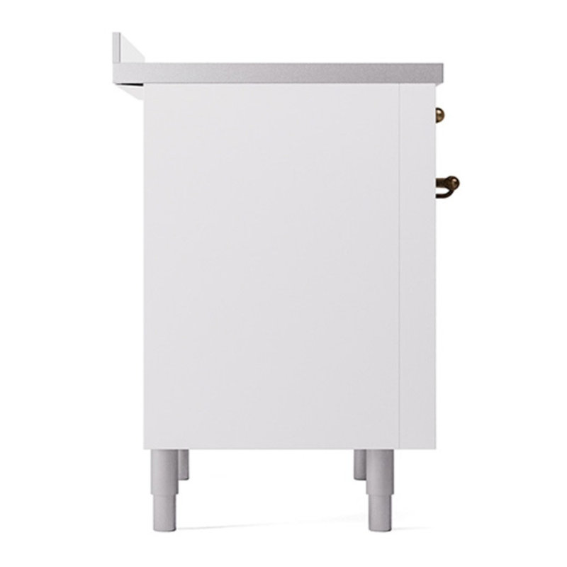 ILVE Nostalgie II 36 in Induction Range, White/Bronze