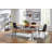 Abigale Acacia Solid Wood Top Metal Base Dining Table