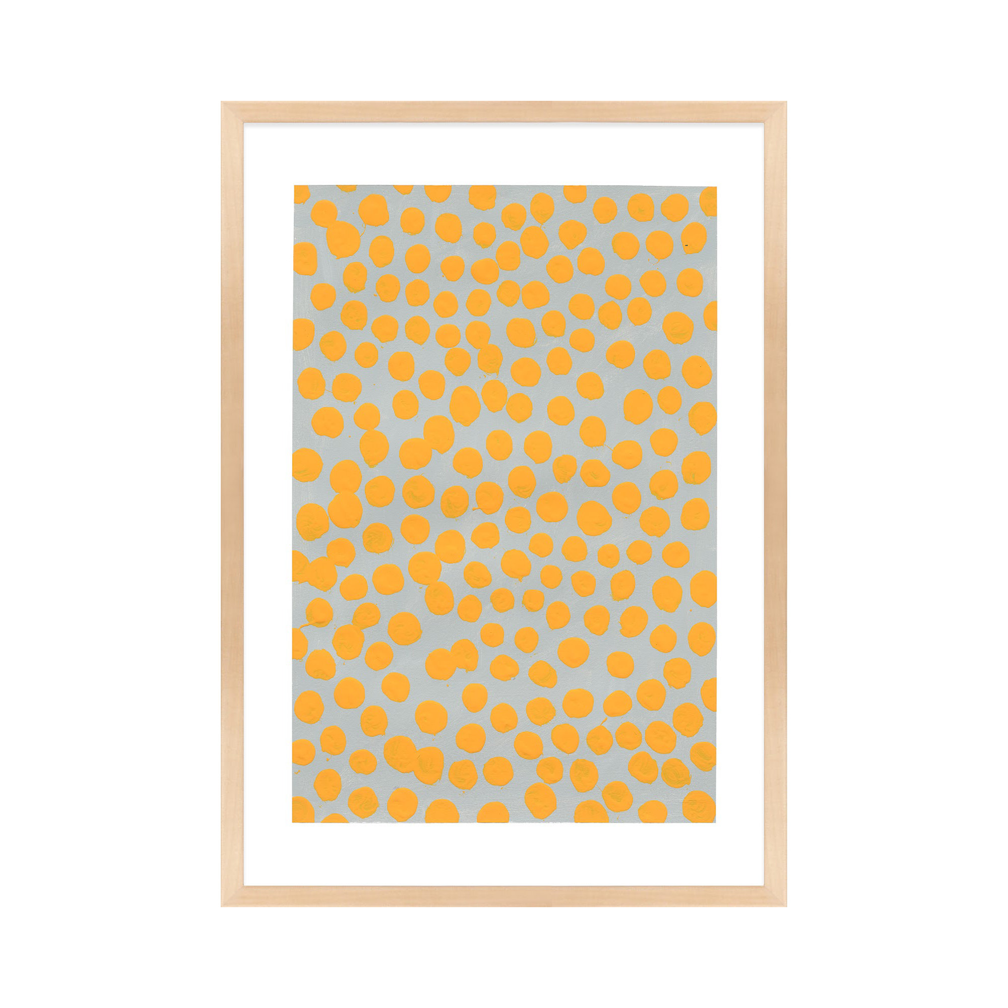 Saffron On Gray by Michela Sorrentino, Brown, 30" H x 21" W x 1.25" D