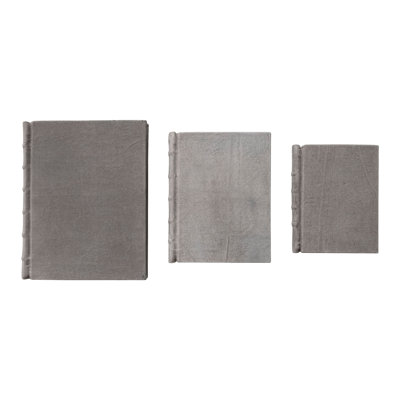 3-Piece Stonewashed Canvas Bound Paper Notebooks