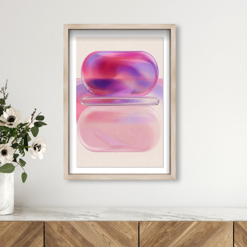 Balanced Harmony Print by Oliver Gal, 31.5"H x 21.5"W, Natural Oak Shadowbox
