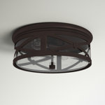 Lakeview 13'' W 2 - Bulb Outdoor Flush Mount
