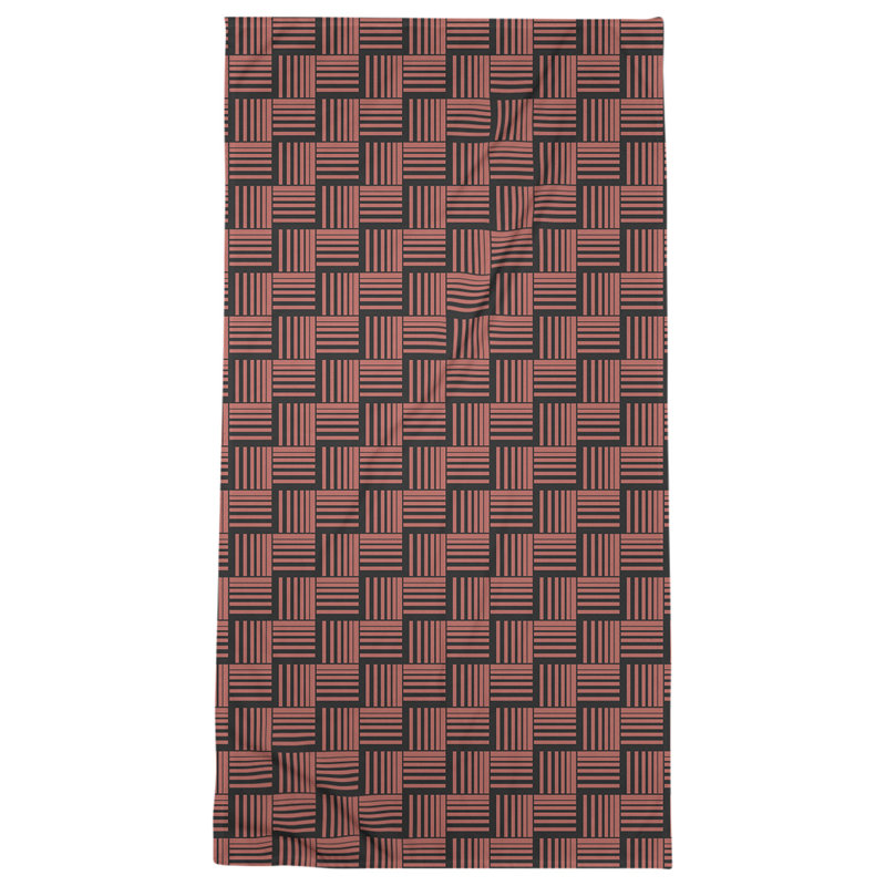 Jaya Beach Towel, Red/Gray