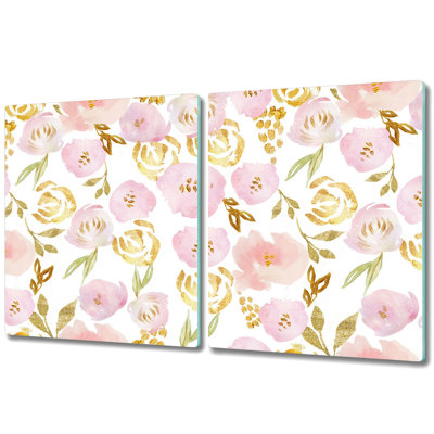Mccay Tempered Glass Roses Chopping Board