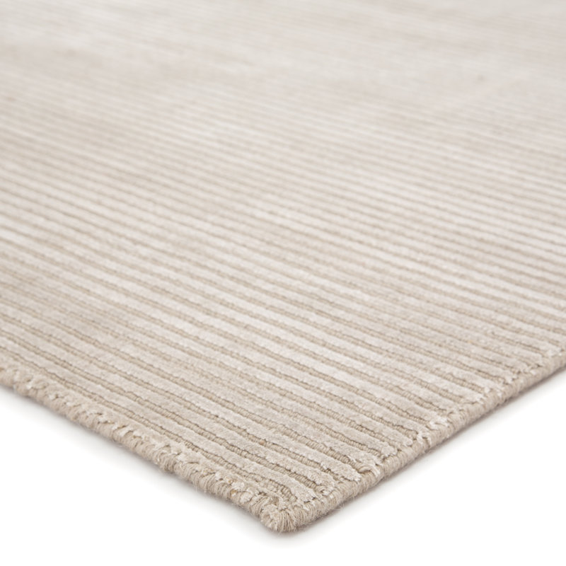Tapis gris clair fait à la main Jaipur Living Basis (10 pi x 14 pi)