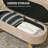 43.3" Ottoman Bench - Teddy Fleece Upholstered Padded Seat, Wood Legs, Oval Modern Design, With Storage Function, End Of Bed Use