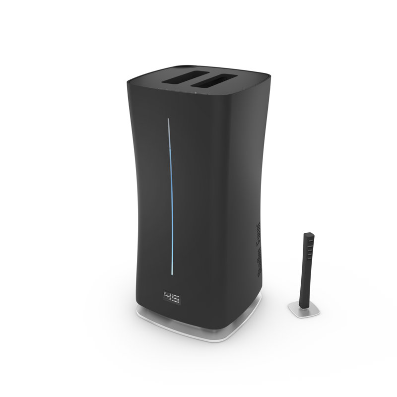 Stadler Form Stadler 1.6 Gallons Dual Mist Ultrasonic Tower Humidifier with Adjustable Humidistat for 860 Cubic Feet, Black