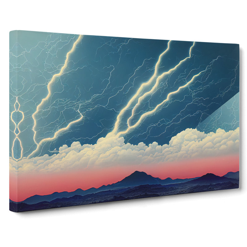 Angelical Thunderstorm - Wrapped Canvas Print, 40cm H x 60cm W x 3cm D