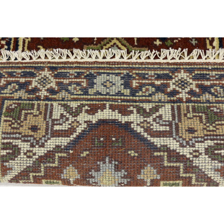 Charlton Home® Pondsdale Oriental Handmade Hand-Knotted Rectangle