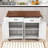 Helmut Rustic Kitchen Island with Built-In Charging Station and Adjustable Shelves-84804814