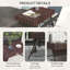 Table d'appoint pliante en rotin Outsunny, table de bout d'extérieur, table basse en rotin tissé à la main pour balcon, cour, jardin, pelouse, cour