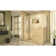 Unidoor Plus 60" W x 36.375" D x 72" H Frameless Pivot Rectangle Shower Enclosure with Fixed Panel