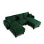 Canapé modulaire en U à 3 places avec repose-pieds Boucle-2004552351