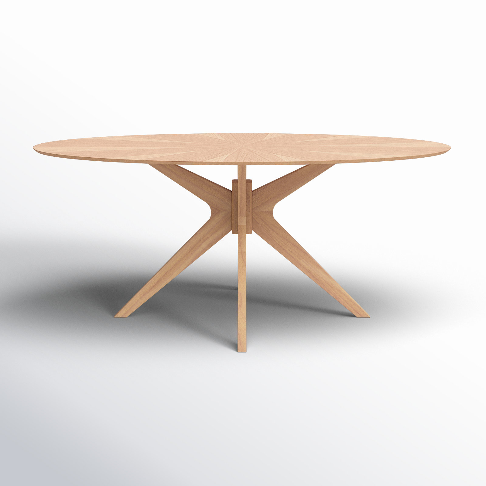 Fenway 70.5 " Dining Table, Natural Top/Natural Base