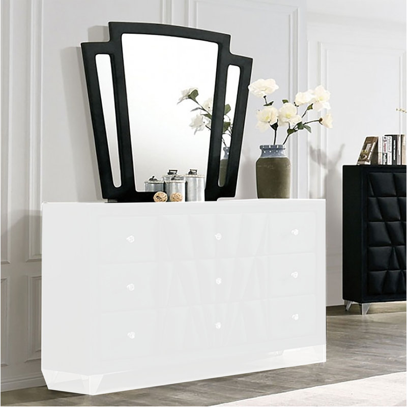 Miroir de commode en bois Potaer