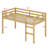 Wooden Loft Bed With Ladder-1935324567