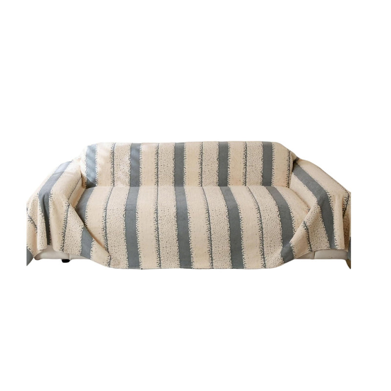 Chenille Box Cushion Sofa Slipcover