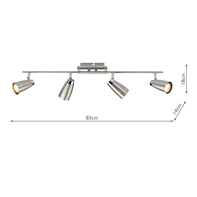 Dingess 83cm 4 -Light Track Kit